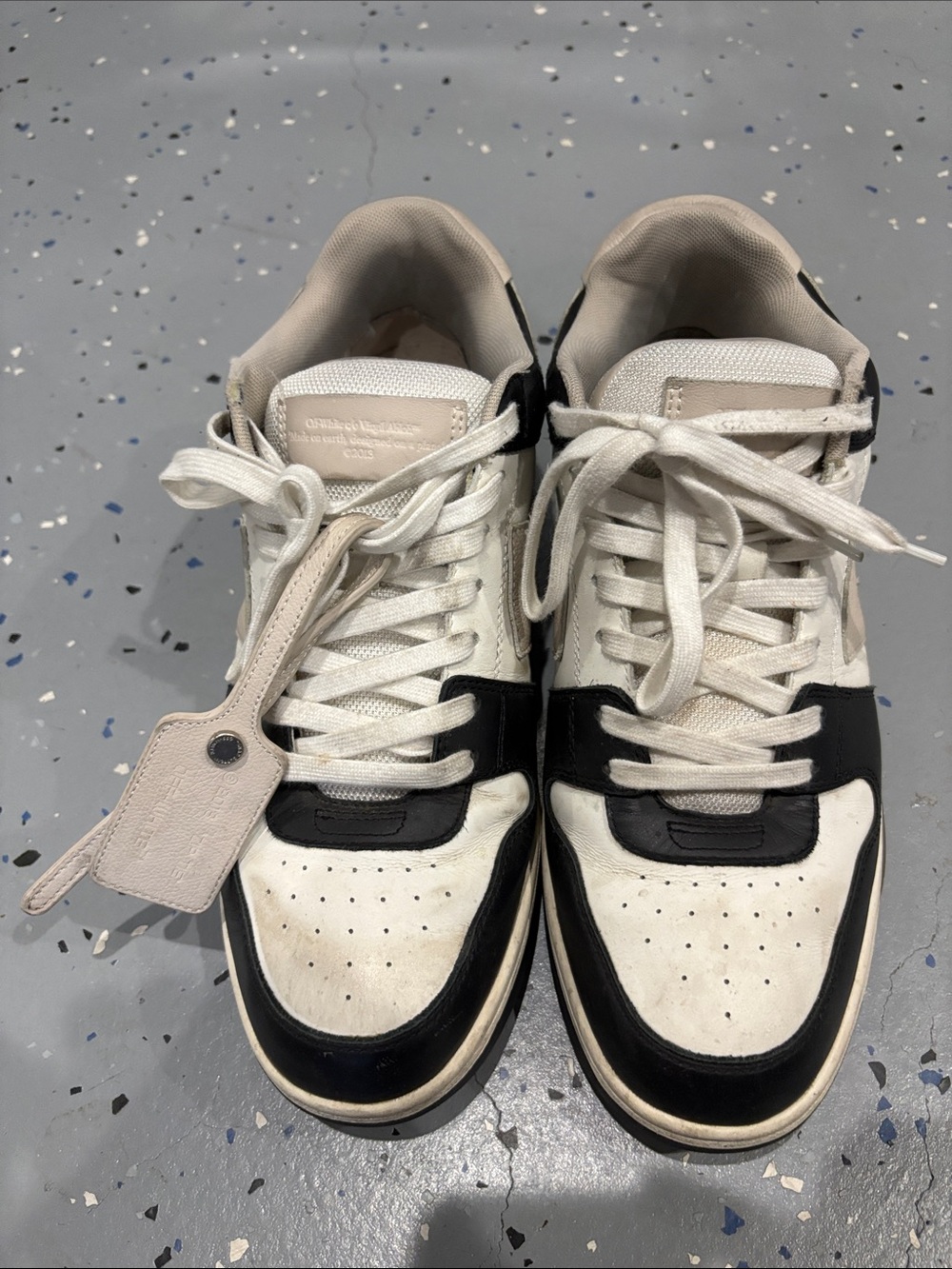 Off-White Black and White Low-Top Sneakers